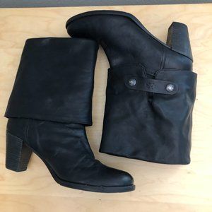 Italian OXS Fiocchi Slouch Heeled Boots